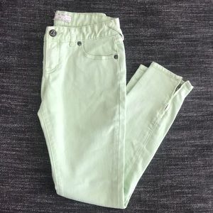 Free People green skinny pant